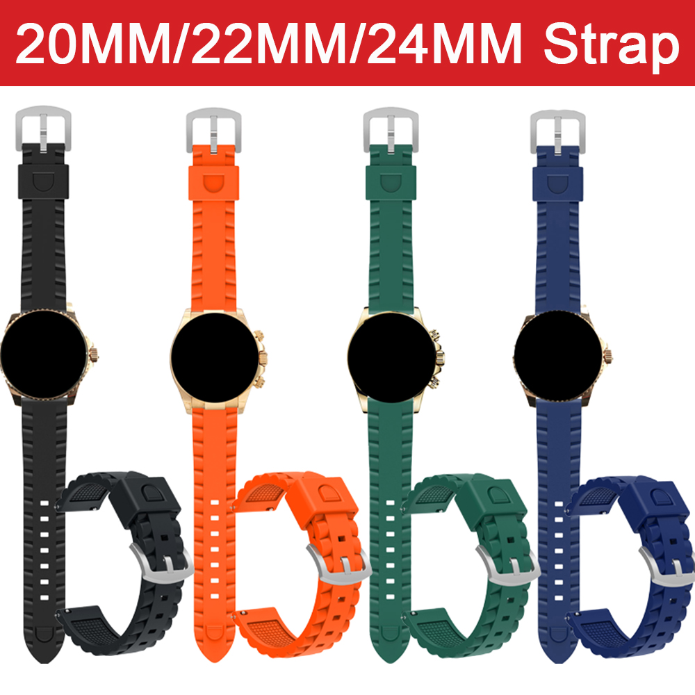 Silicone Watch Band 22Mm - لينة سيليكون حزام ل 20 مللي