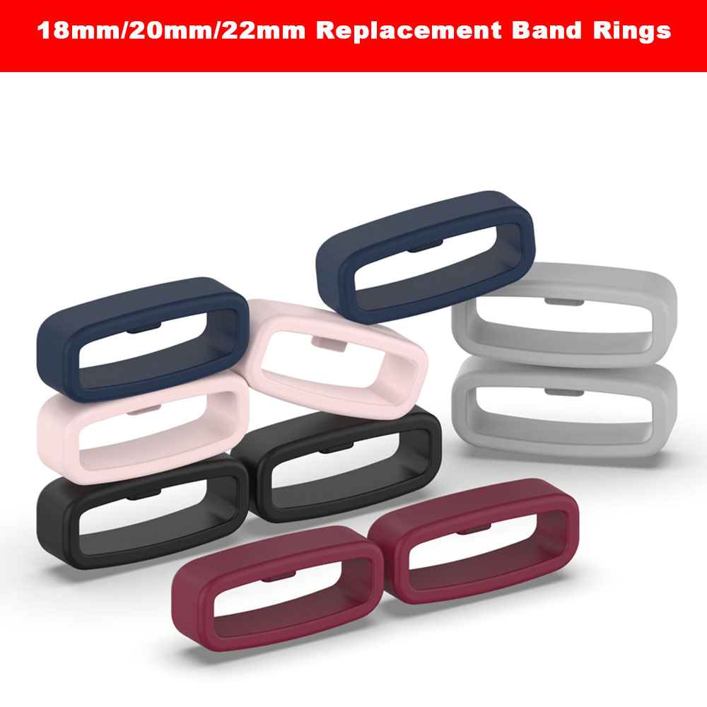 Silicone Watch Band 22Mm - 18 20 22 مللي متر حزام