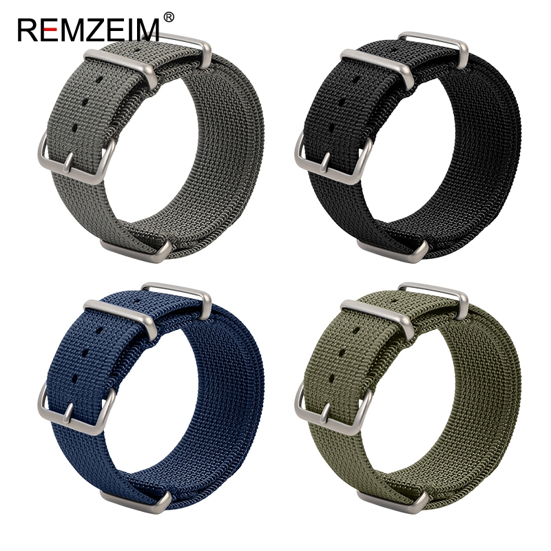 Nato Strap Nylon - جديد مضلع حزام ساعة نيلون 18