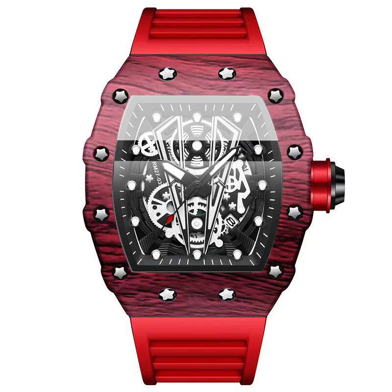 Rubber Strap Diver - ساعة كوارتز رجالية أنيقة من BINBOND