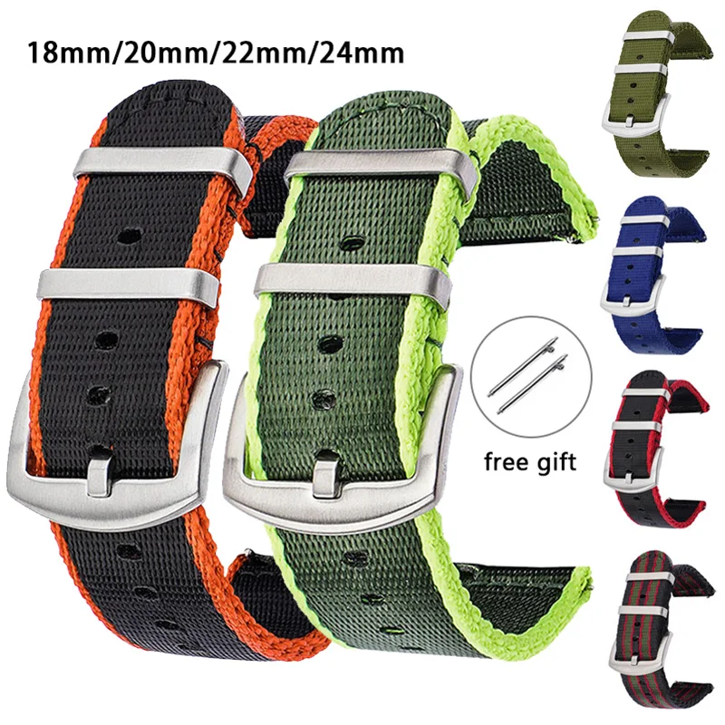 Canvas Strap Watch - نايلون سريع التحرير للرجال والنساء ،