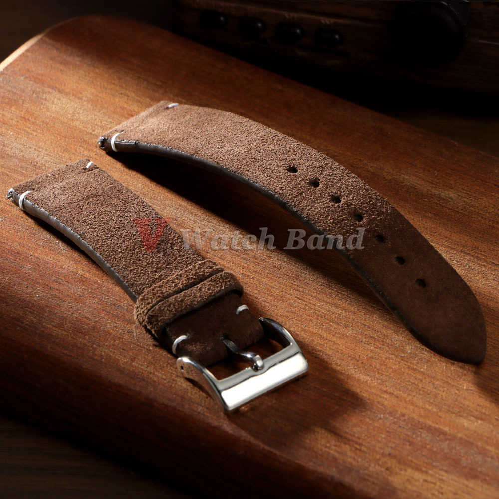 Suede Strap Watch - 20 مللي متر 22 مللي متر