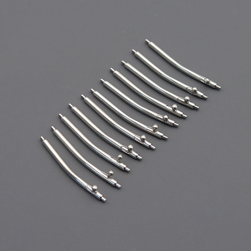 Curved Spring Bar - أجزاء الساعات: أذرع تثبيت سريعة للساعات،