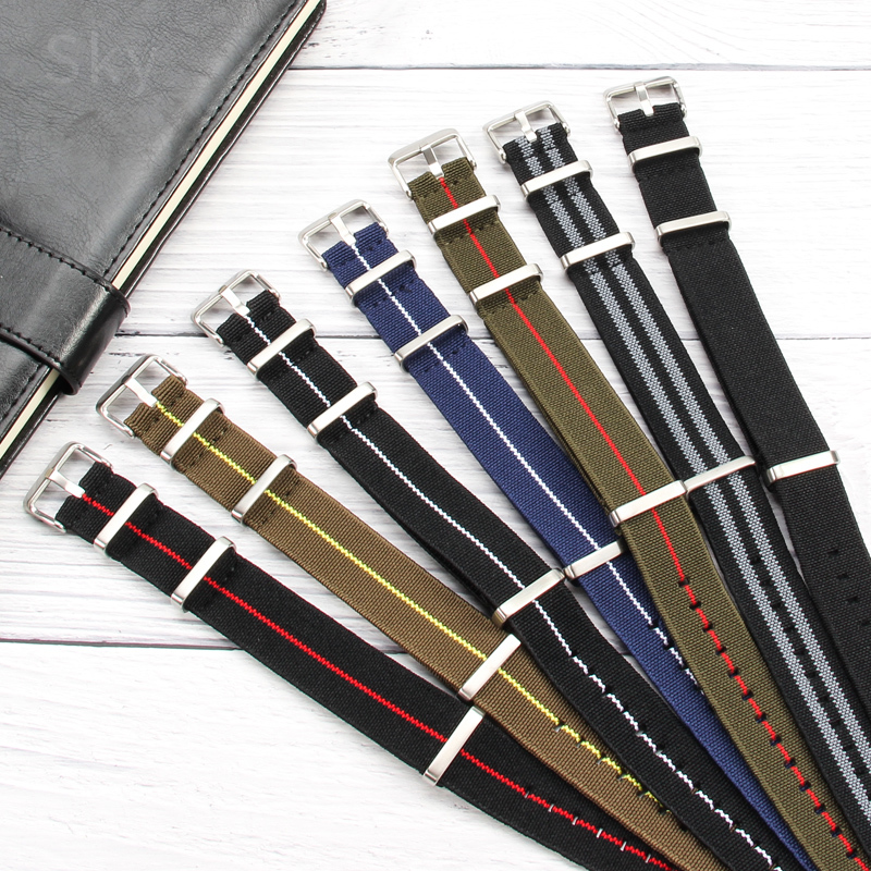 Nato Strap Nylon - حزام ساعة الجيش الفرنسي 60 لساعة