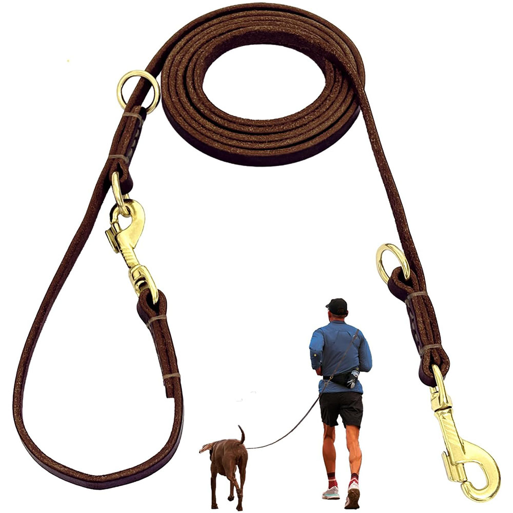 Leather Strap Quick Release - مقود كلاب متعدد الوظائف من الجلد