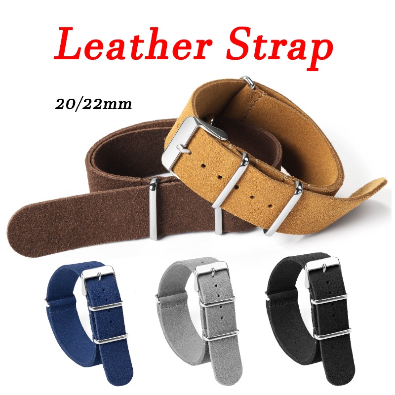 Suede Strap Watch - 20 مللي متر 22 مللي متر