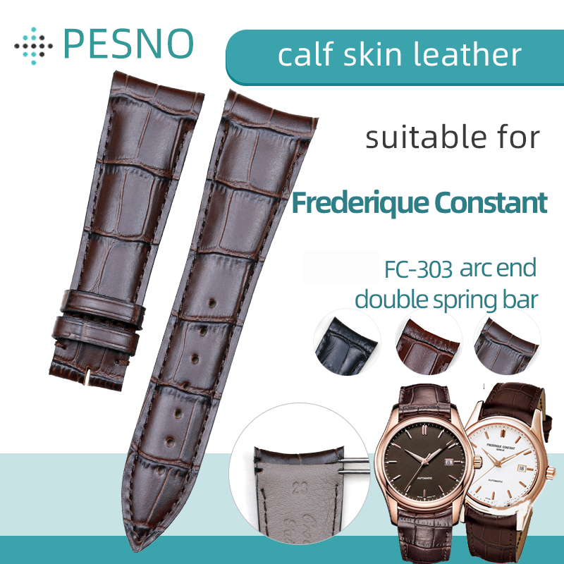 Curved Spring Bar - PESNO جلد العجل جلد طبيعي أشرطة
