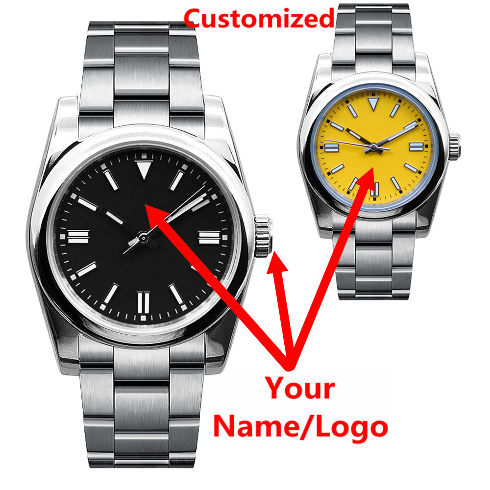 Stainless Bracelet Diver - ساعة رجالية فاخرة بشعار مخصص، زجاج