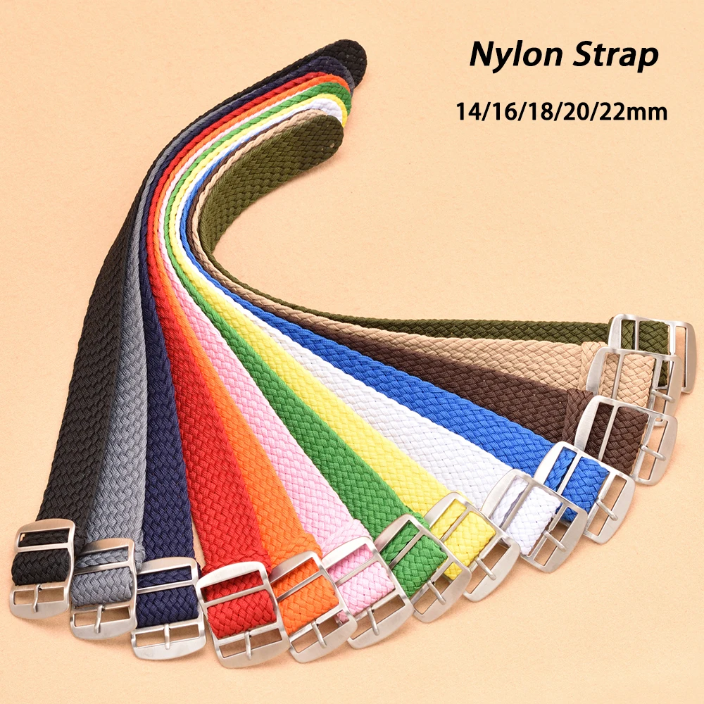 Perlon Strap Woven - ساعة نايلون منسوجة للرجال والنساء ،