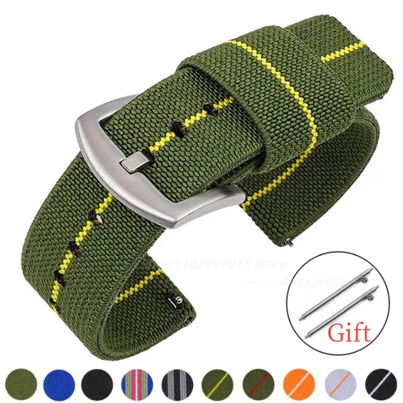 Nato Strap Nylon - النايلون حزام (استيك) ساعة 18 مللي