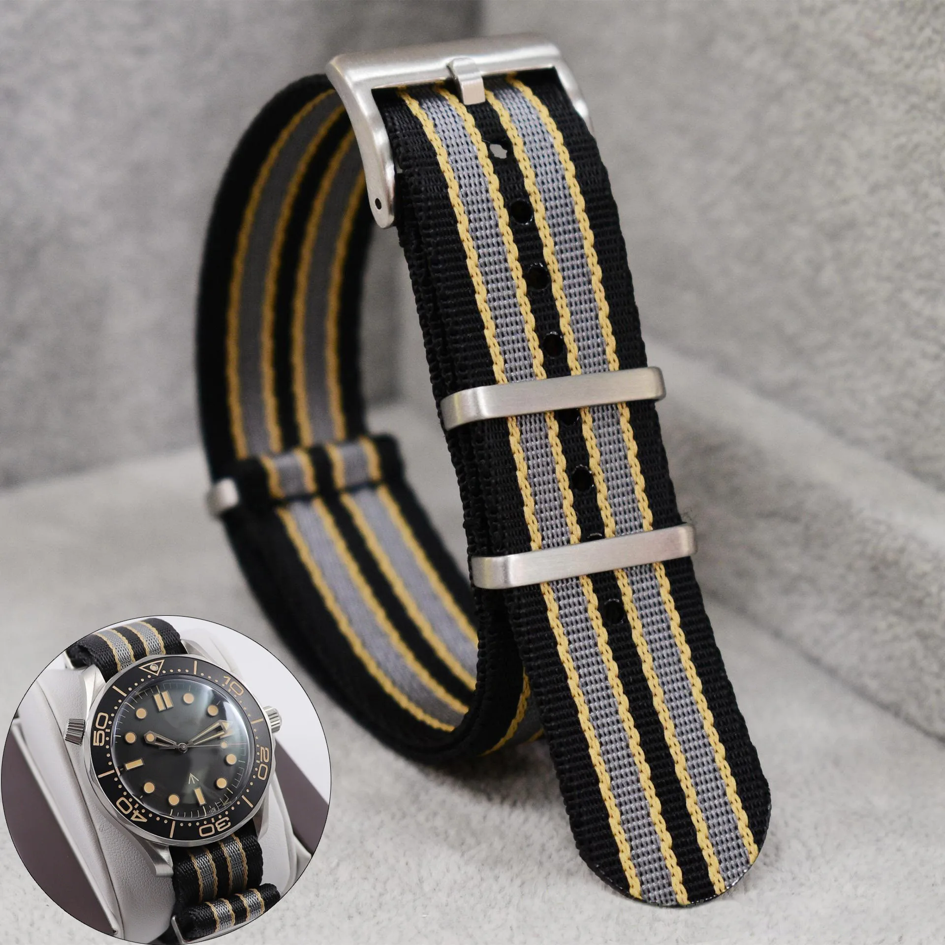 Nato Strap Nylon - 20 مللي متر حزام ساعة نيلون