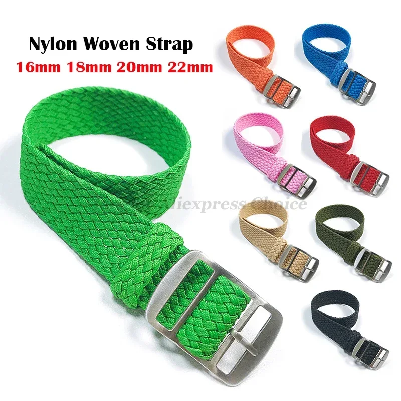 Perlon Strap Woven - النسيج المنسوجة حزام ساعة نيلون معصمه