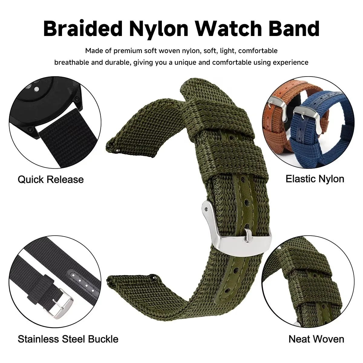 عالية الجودة النايلون قماش حزا - مراجعة Canvas Strap Watch وسعره