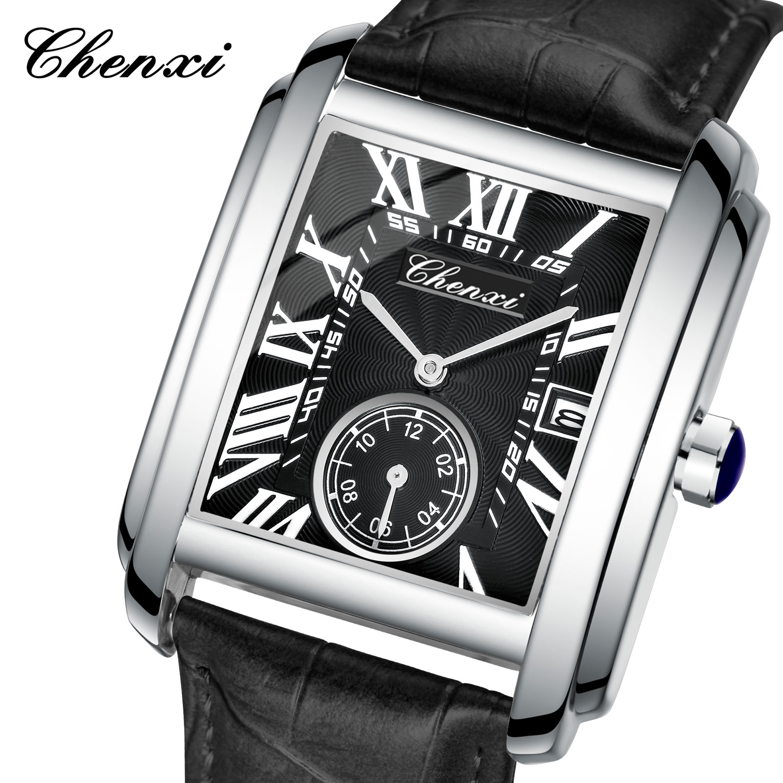 Chenxi 8216 موضة جديدة بوي كلا - مراجعة Leather Watch Band Men وسعره