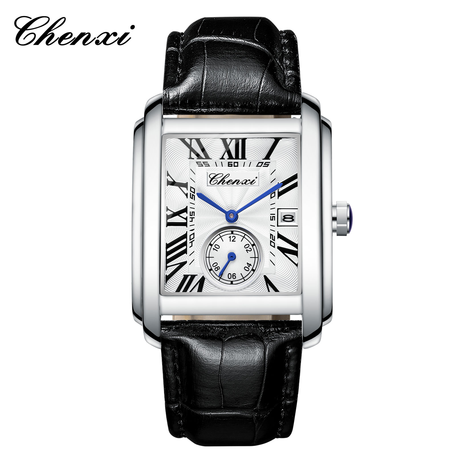 Chenxi 8216 موضة جديدة بوي كلا - مراجعة Leather Watch Band Men وسعره