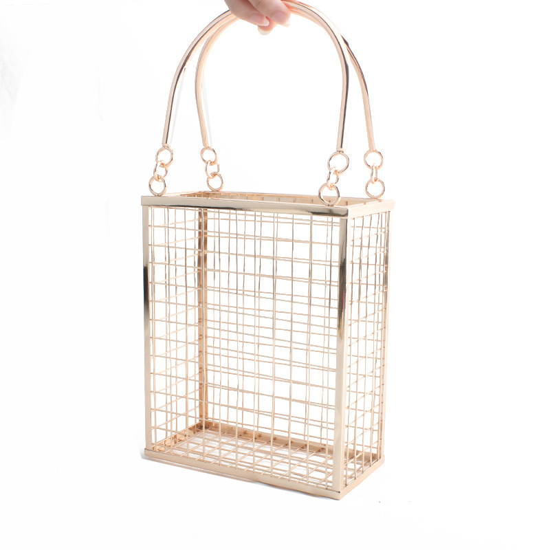 الربيع والصيف حقيبة كتف معدنية - مراجعة Mesh Strap Metal وسعره