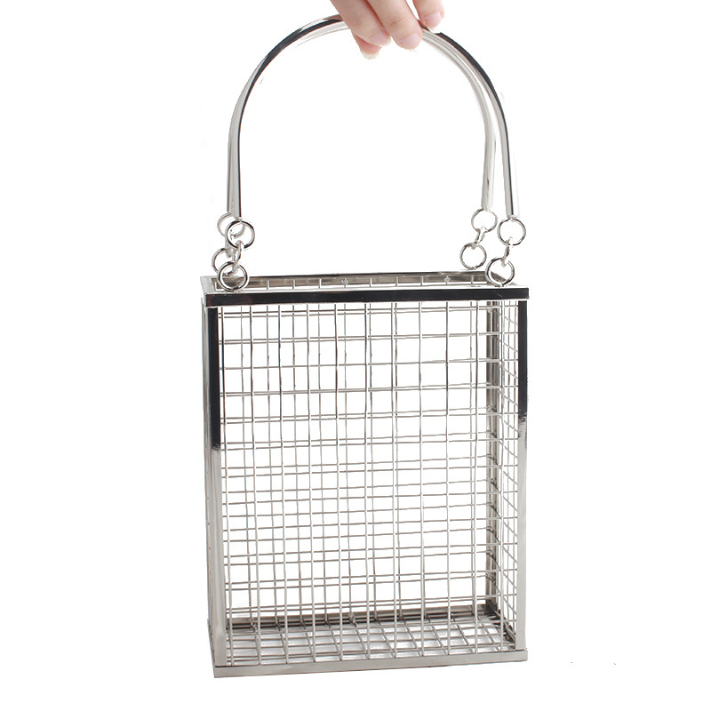 الربيع والصيف حقيبة كتف معدنية - مراجعة Mesh Strap Metal وسعره
