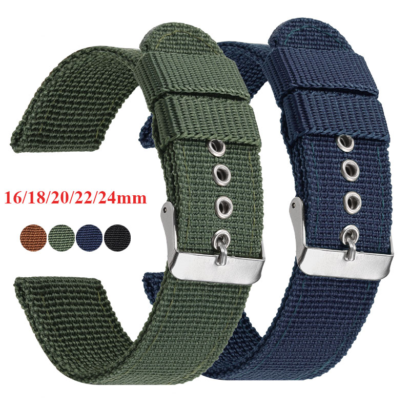 النايلون حزام ساعة اليد البني  - مراجعة Nato Strap Nylon وسعره