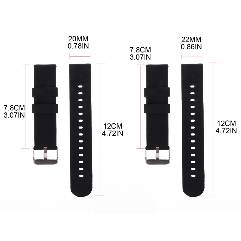سيليكون حزام 20/22 مللي متر لي - مراجعة Silicone Watch Band 22Mm وسعره