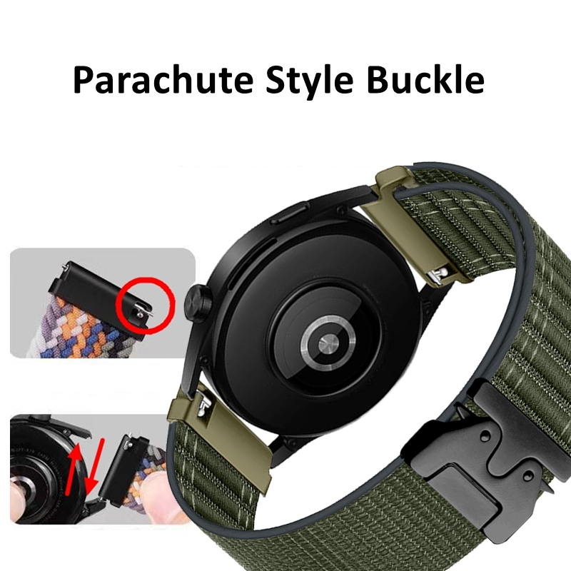 حزام ساعة مرن من النايلون بتصم - مراجعة Parachute Strap Elastic وسعره