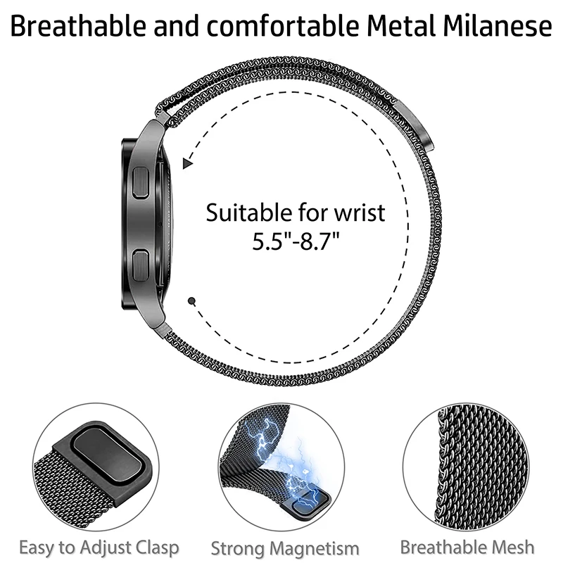 حزام ميلانو للساعة الذكية ريدم - مراجعة Milanese Loop Magnetic وسعره