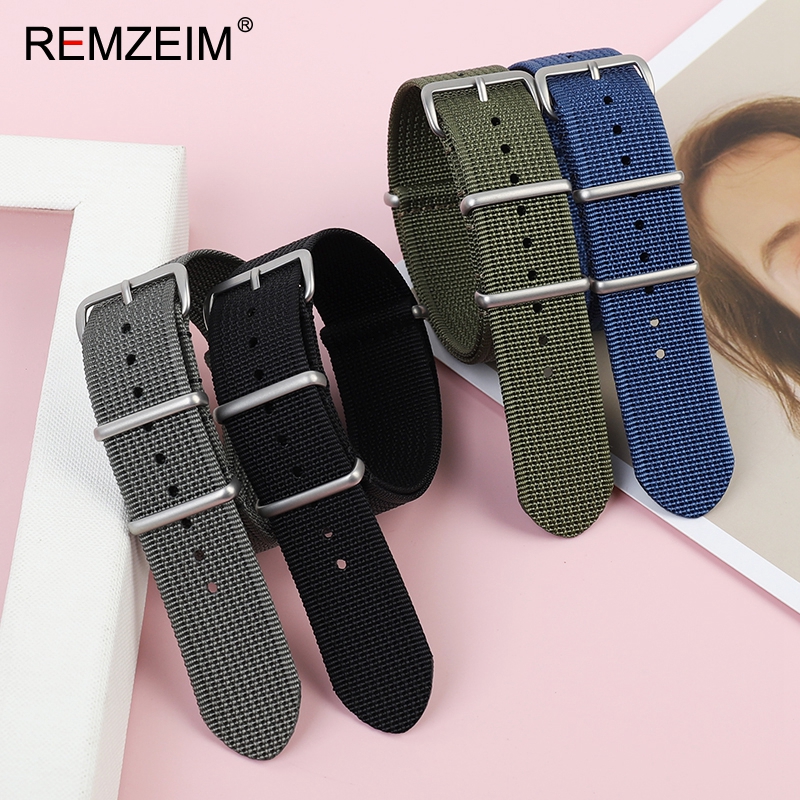 جديد مضلع حزام ساعة نيلون 18 م - مراجعة Nato Strap Nylon وسعره
