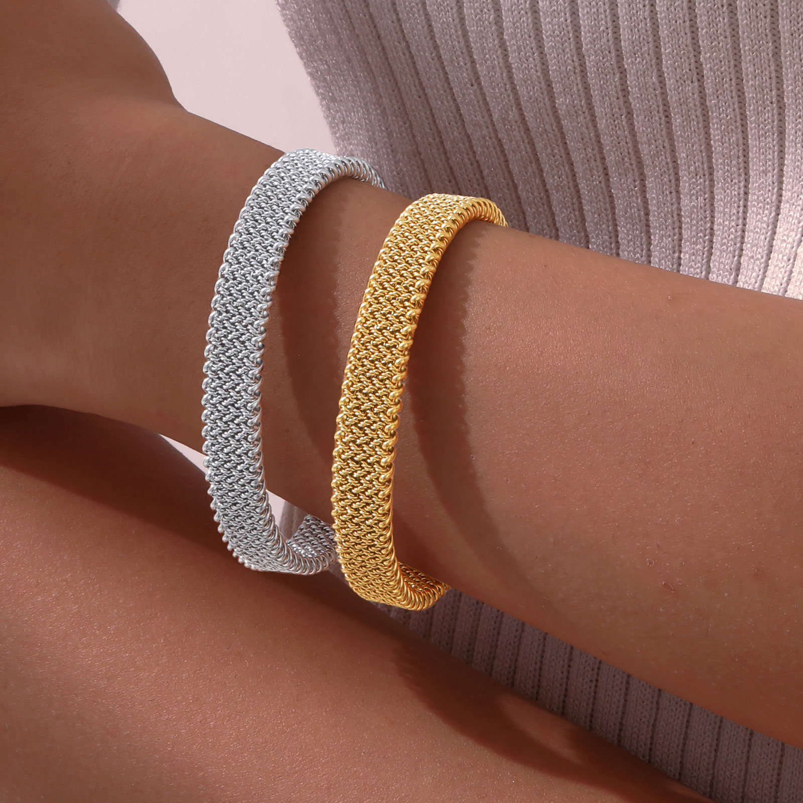 10 مللي متر مضفر تمتد حزام سوا - مراجعة Mesh Strap Metal وسعره