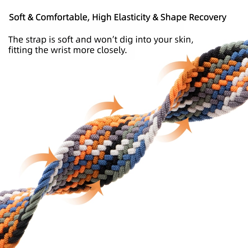 مرونة المنسوجة مظلة حزام ساعة  - مراجعة Parachute Strap Elastic وسعره