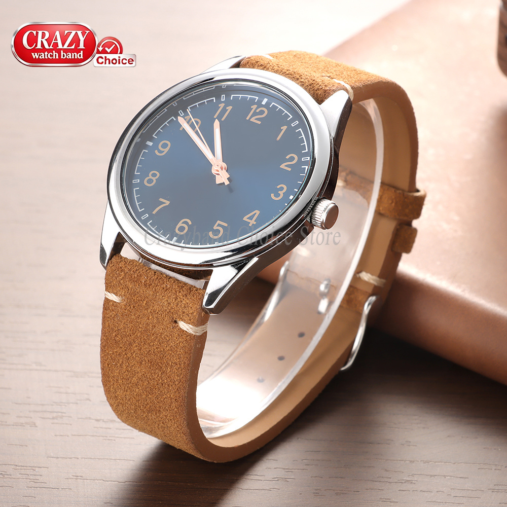 حزام ساعة من الجلد الناعم سريع - مراجعة Suede Strap Watch وسعره