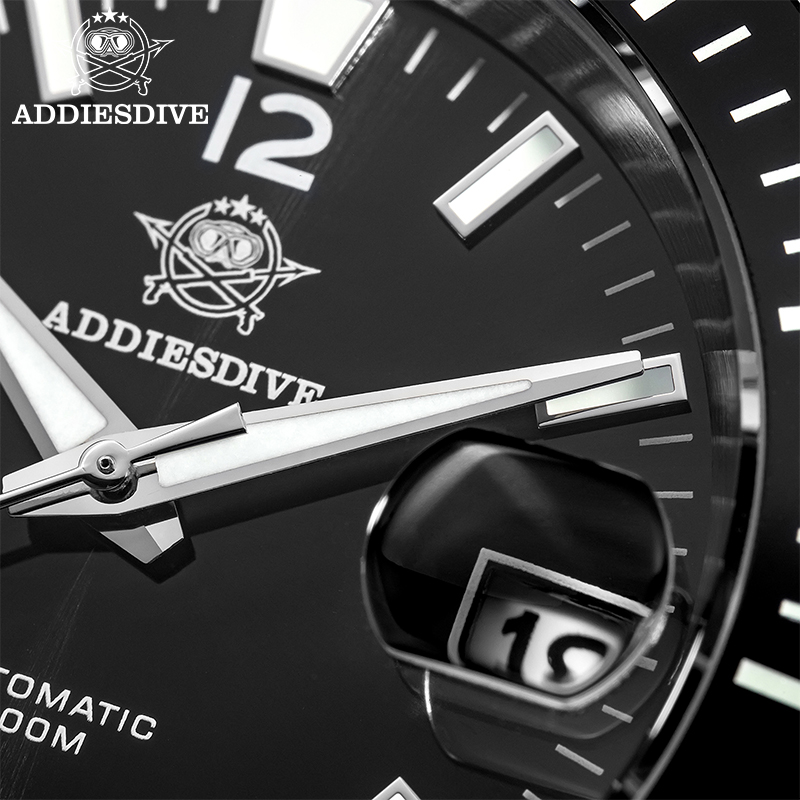 Addiesdive جديد الغوص ساعة لله - مراجعة Stainless Bracelet Diver وسعره