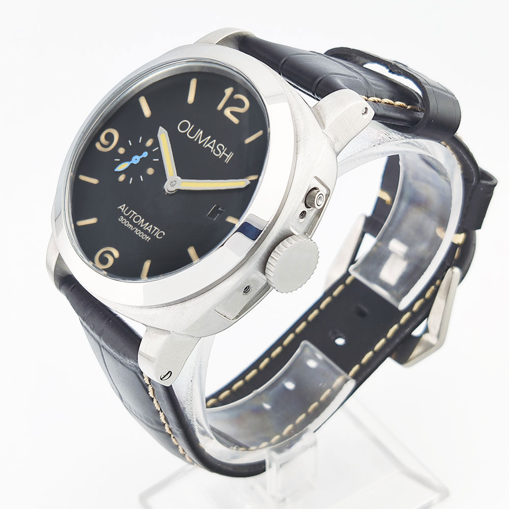 ساعة رجالية 44 ملم بحركة سيجل  - مراجعة Stainless Bracelet Diver وسعره