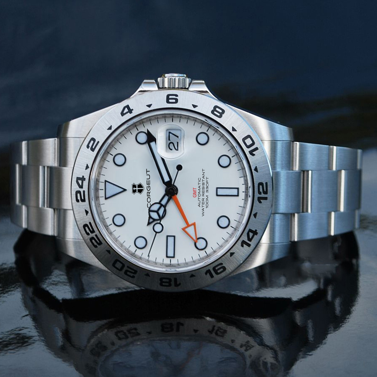 مخصص فاخر 39 مللي متر NH34 الت - مراجعة Stainless Bracelet Diver وسعره