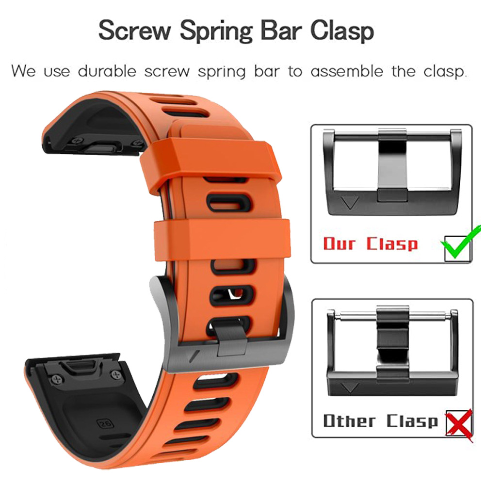 أحزمة ساعات بديلة سريعة الإصدا - مراجعة Silicone Watch Band 22Mm وسعره