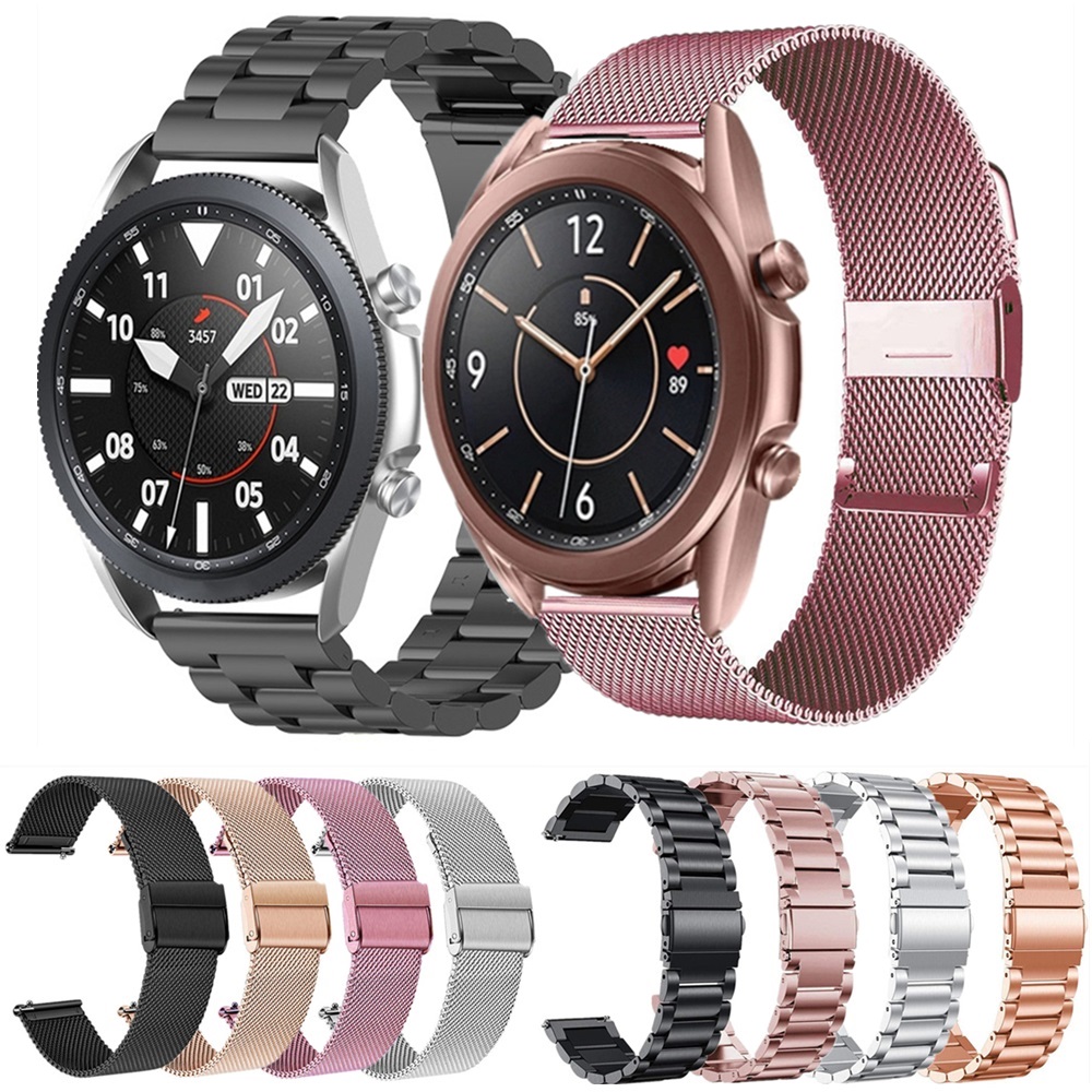 حزام معدني لساعة سامسونج جالاك - مراجعة Mesh Strap Metal وسعره