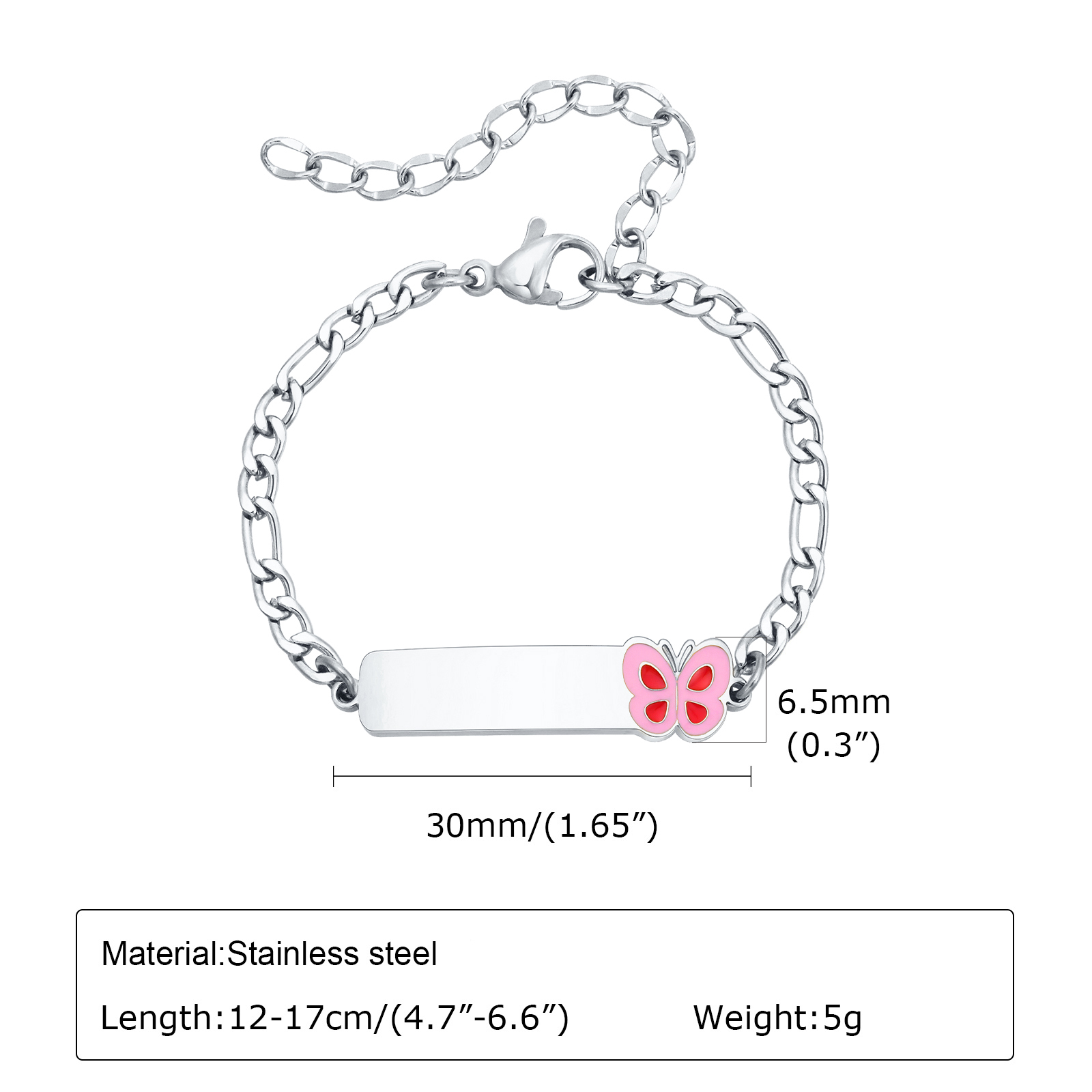 أساور Vnox منقوشة بشكل شخصي لل - مراجعة Butterfly Clasp Deployant وسعره