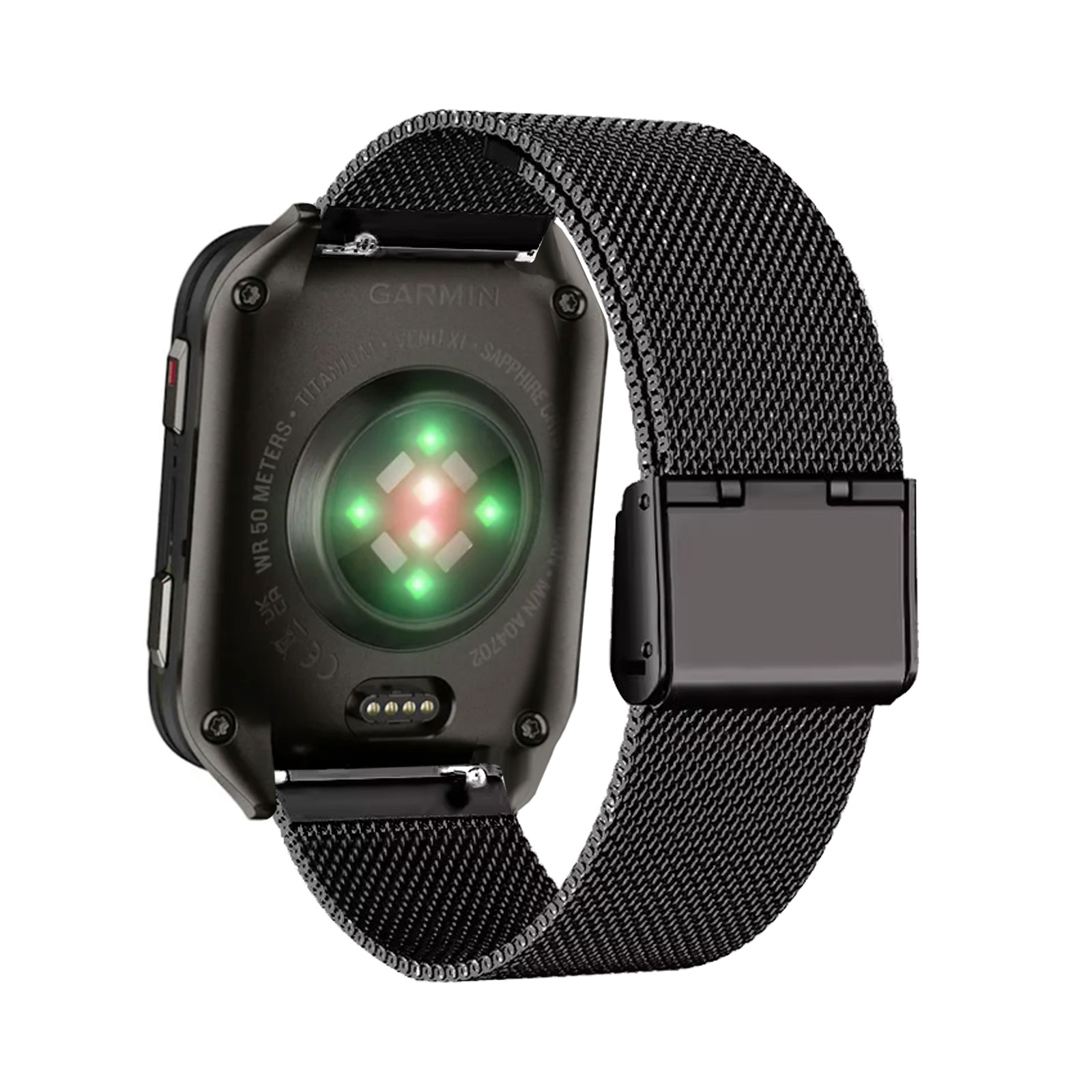 أربطة معدنية لسوار Garmin Venu - مراجعة Mesh Strap Metal وسعره