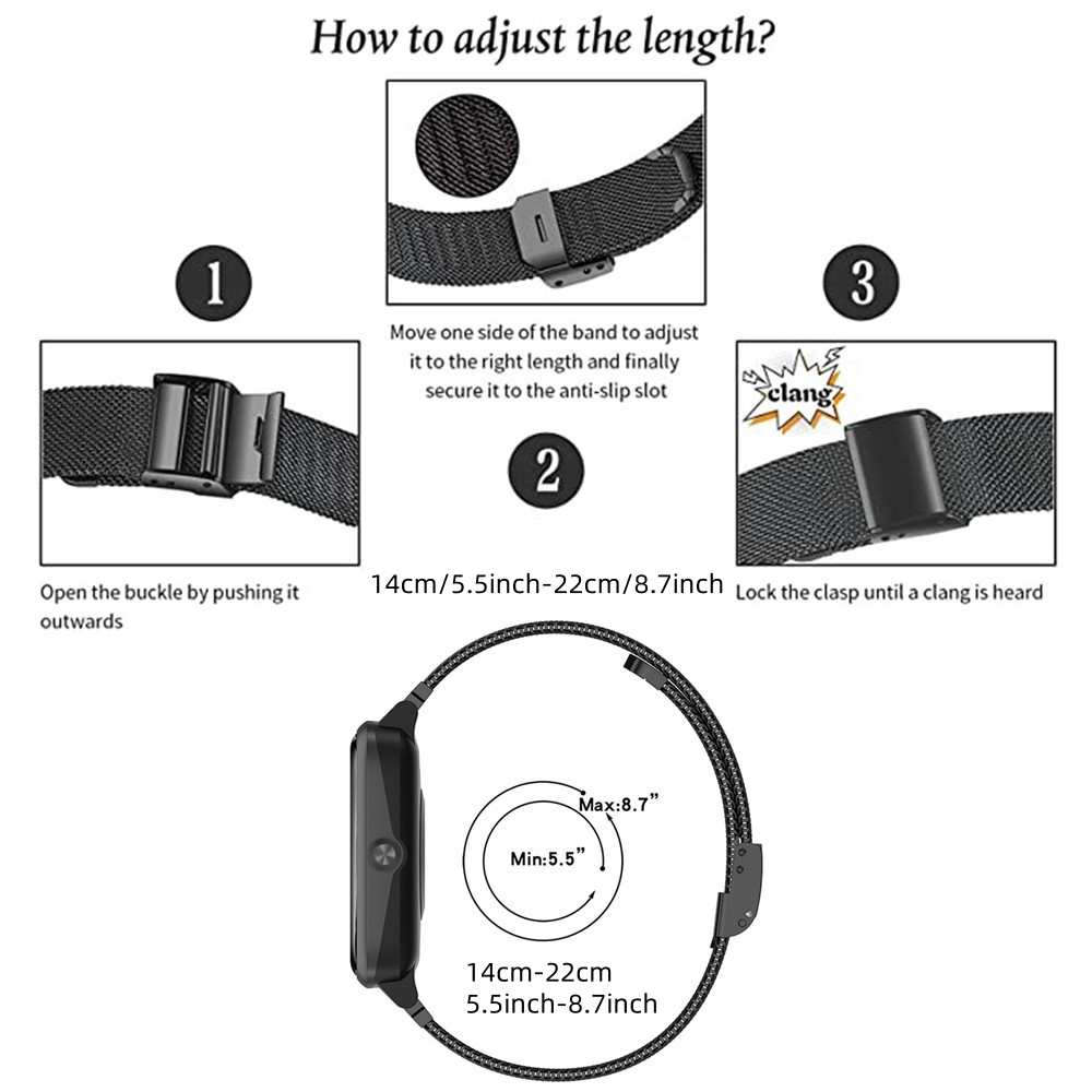 أربطة معدنية لسوار Garmin Venu - مراجعة Mesh Strap Metal وسعره