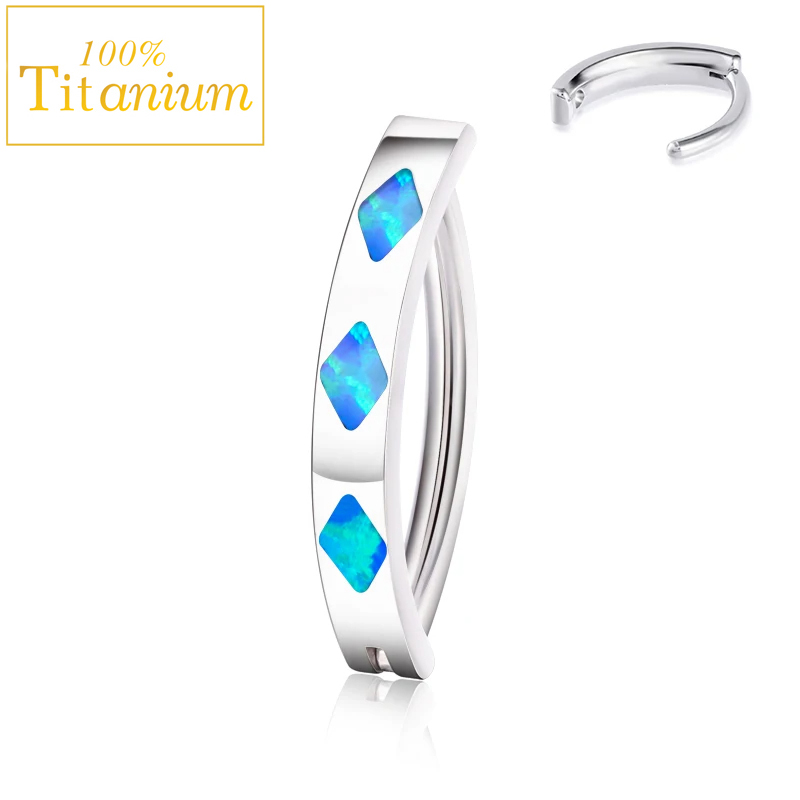 حلقة سرة البطن من التيتانيوم A - مراجعة Curved Spring Bar وسعره