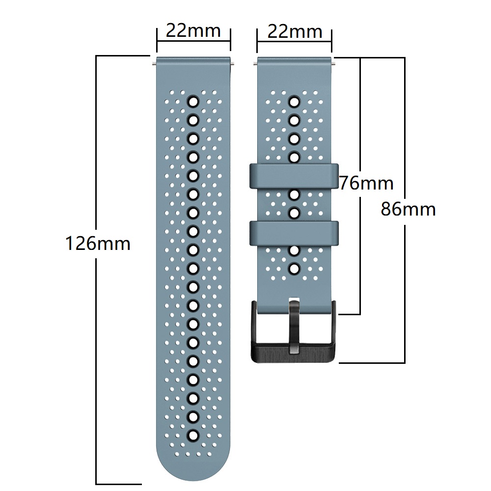 سوار ساعة من السيليكون لساعة C - مراجعة Silicone Watch Band 22Mm وسعره