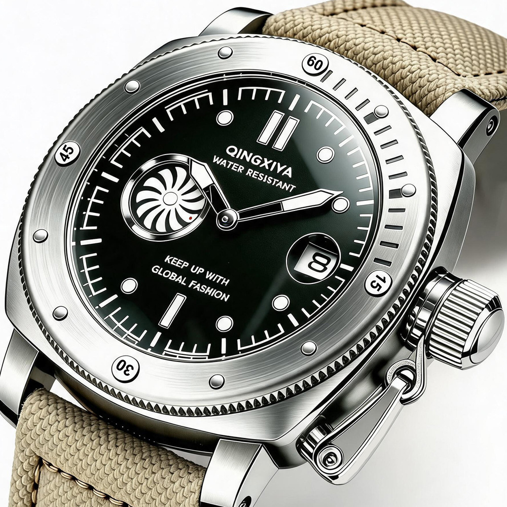 ساعات كوارتز رجالية بحزام قماش - مراجعة Canvas Strap Watch وسعره
