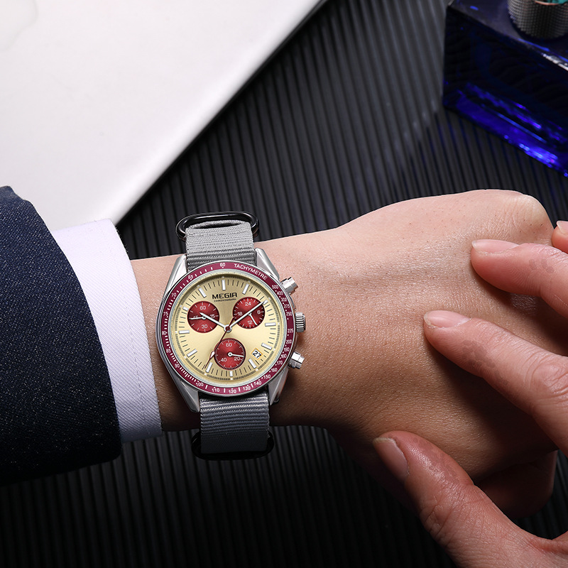 ساعة رجالية فاخرة جديدة من MEG - مراجعة Canvas Strap Watch وسعره