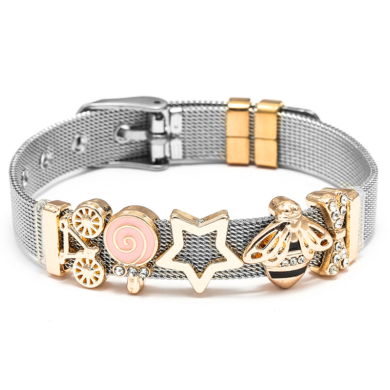 أساور شبكية من الفولاذ المقاوم - مراجعة Mesh Strap Metal وسعره
