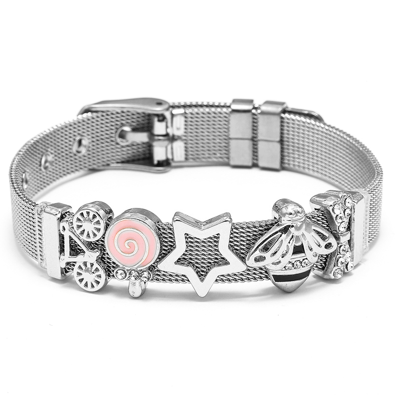 أساور شبكية من الفولاذ المقاوم - مراجعة Mesh Strap Metal وسعره