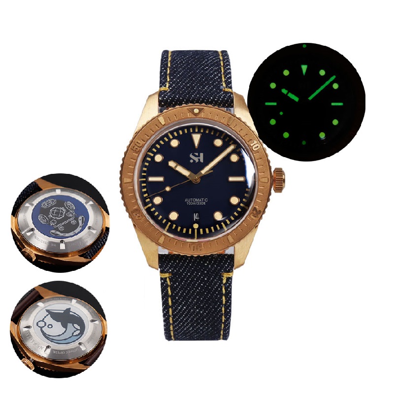 ساعة ميكانيكية برونزية للرجال  - مراجعة Canvas Strap Watch وسعره