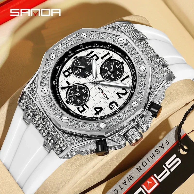 ساعة كوارتز رجالية SANDA 7026، - مراجعة Rubber Strap Diver وسعره