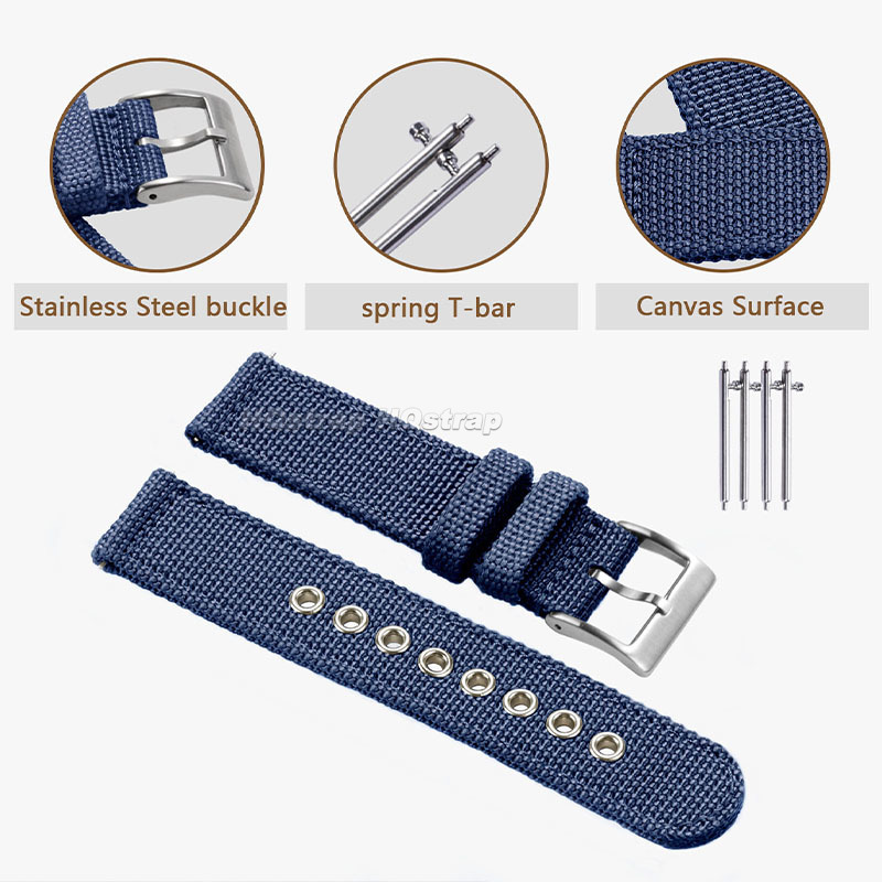 سوار معصم من قماش النايلون ، س - مراجعة Nato Strap Nylon وسعره