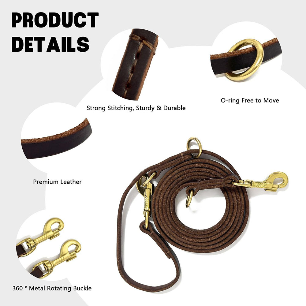 مقود كلاب متعدد الوظائف من الج - مراجعة Leather Strap Quick Release وسعره