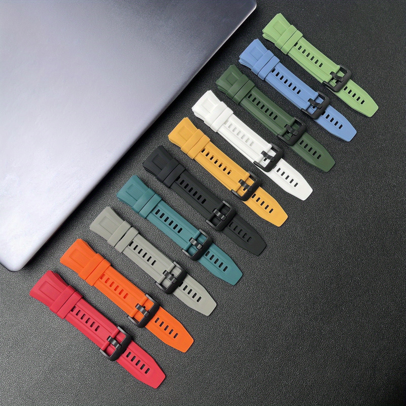 حزام سيليكون 22 ملم لساعة هواو - مراجعة Silicone Watch Band 22Mm وسعره