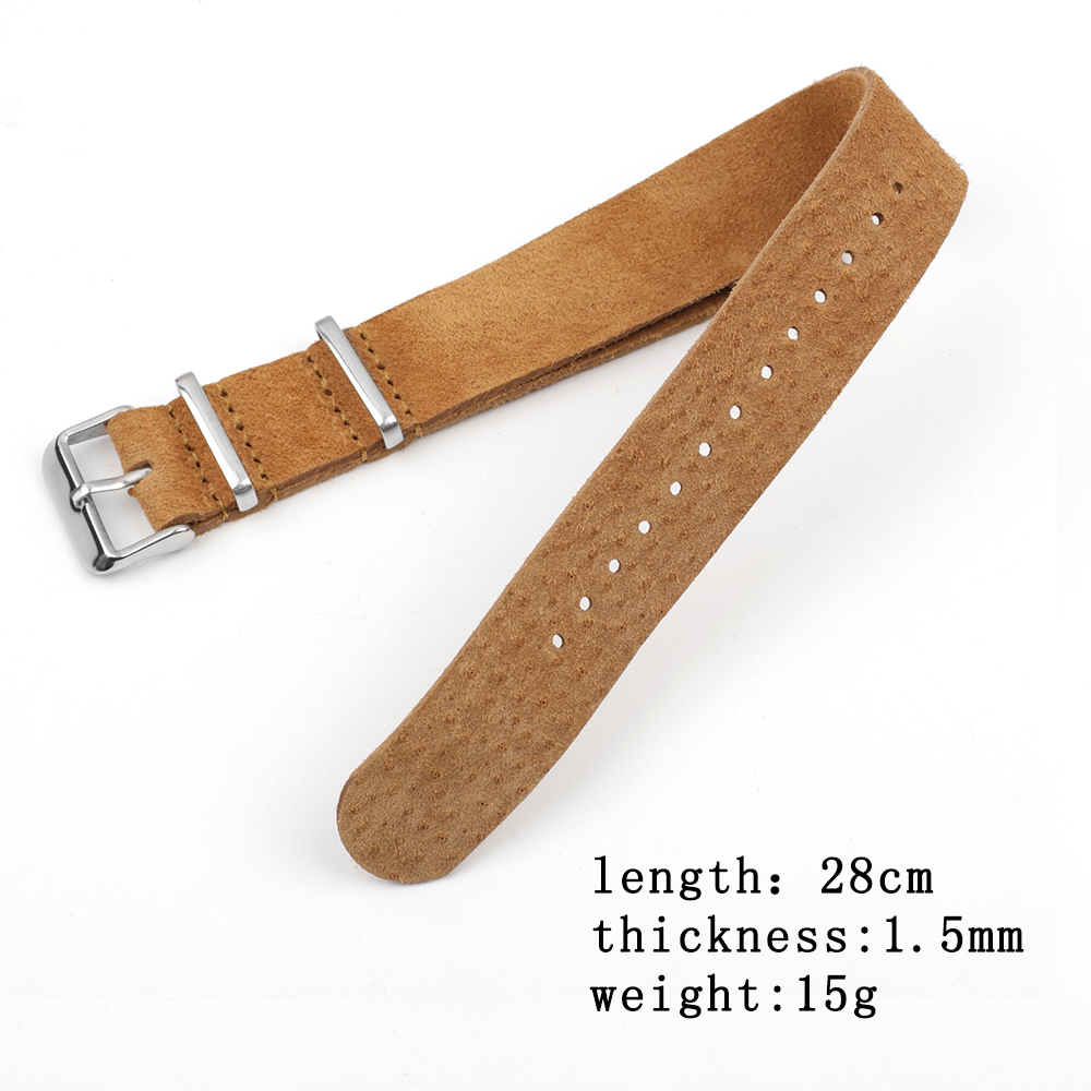 لينة الرجعية الجلد المدبوغ حزا - مراجعة Nato Strap Nylon وسعره