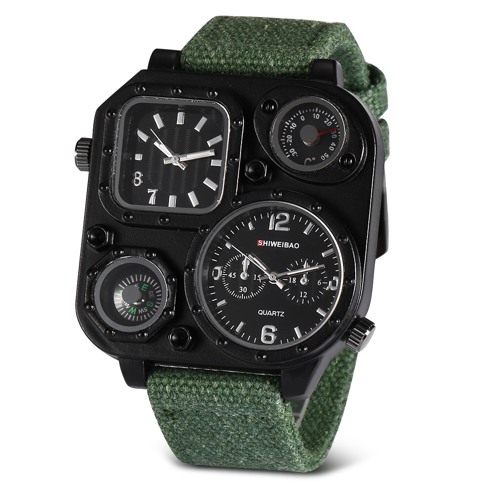 ساعات كوارتز للرجال من أفضل ال - مراجعة Canvas Strap Watch وسعره